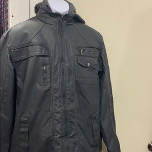 Men’s leather jacket.